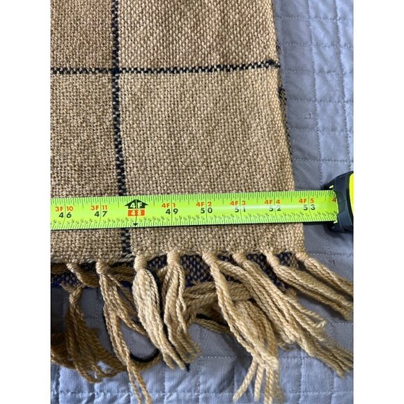 Handwoven Multicolor VirginWool Throw Blanket Fringe By The Three Weavers Cabin - Picture 6 of 7